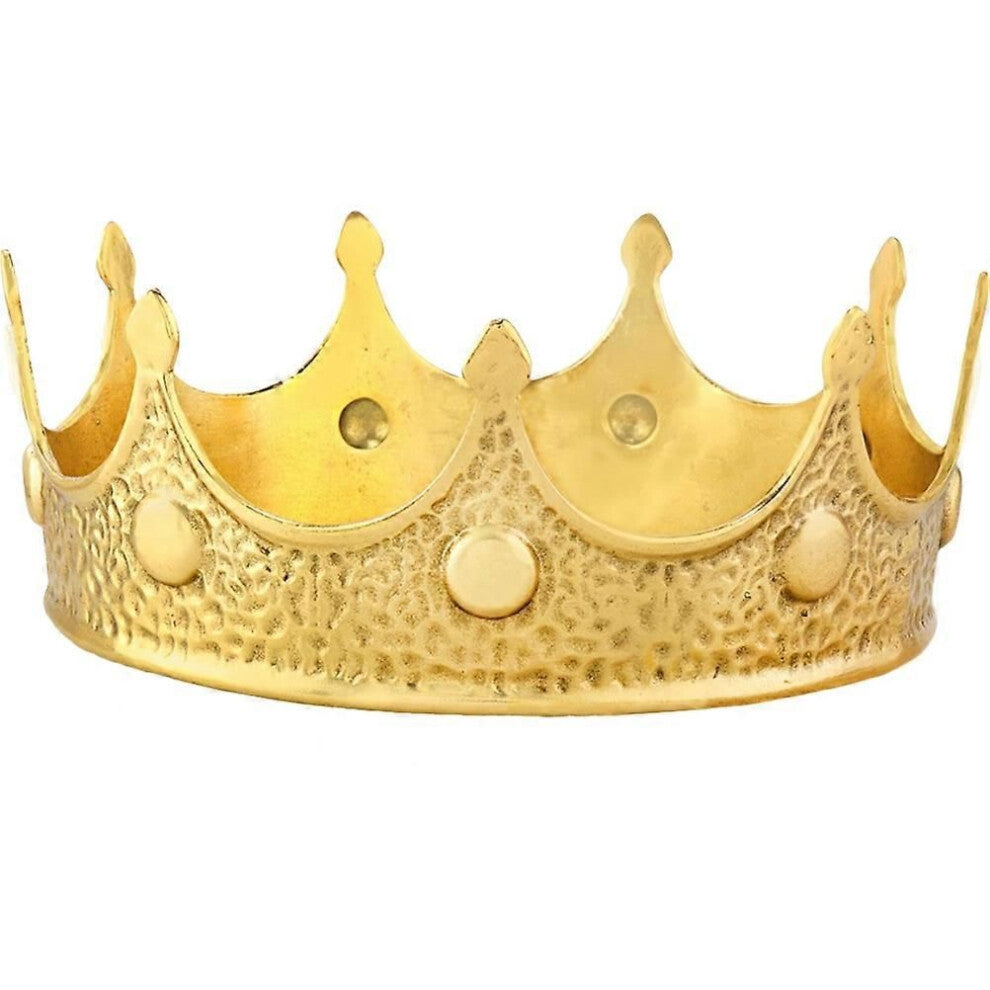 Golden Crown Cosplay-tilbehør for menn og kvinner designet for festivaler Bursdagsfeiringer 1 sett