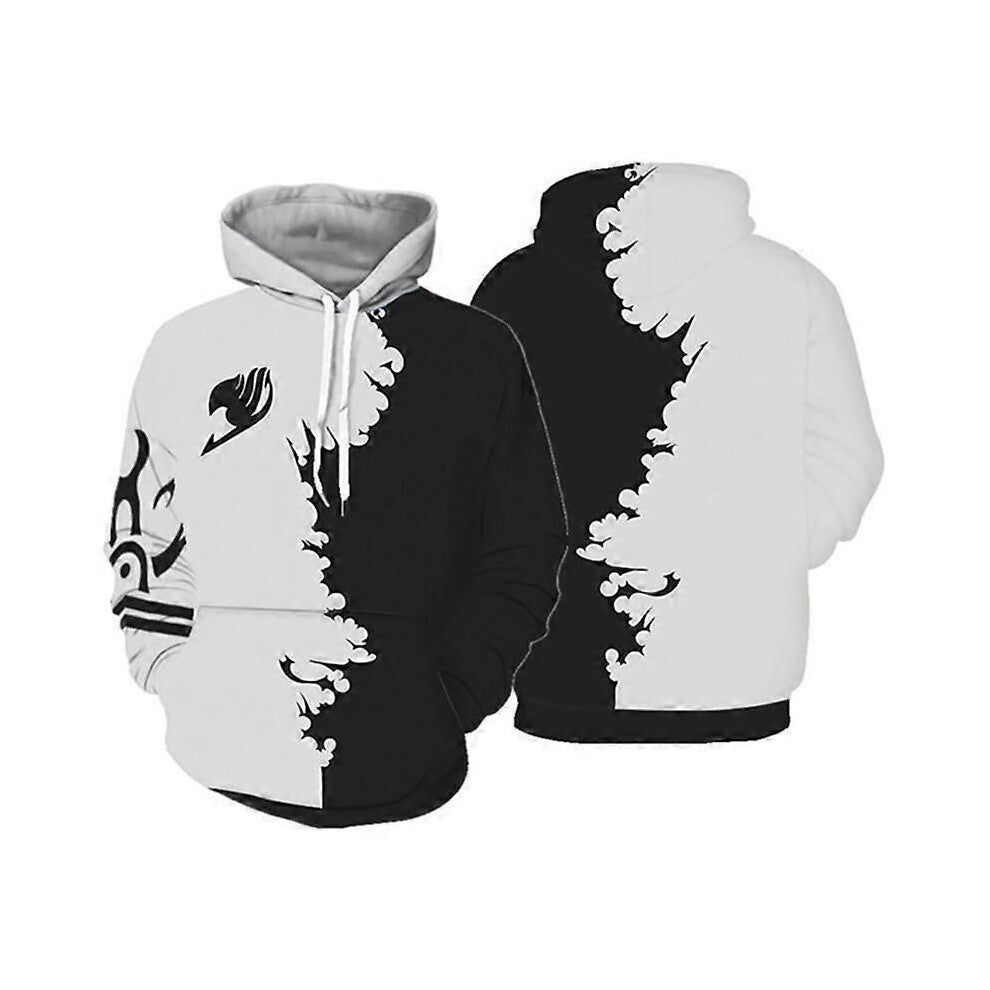 Halloween japansk anime-hettegenser Cosplay Fairy Tail 3D-utskrift Topper Herre Dame Hettegenser Mote