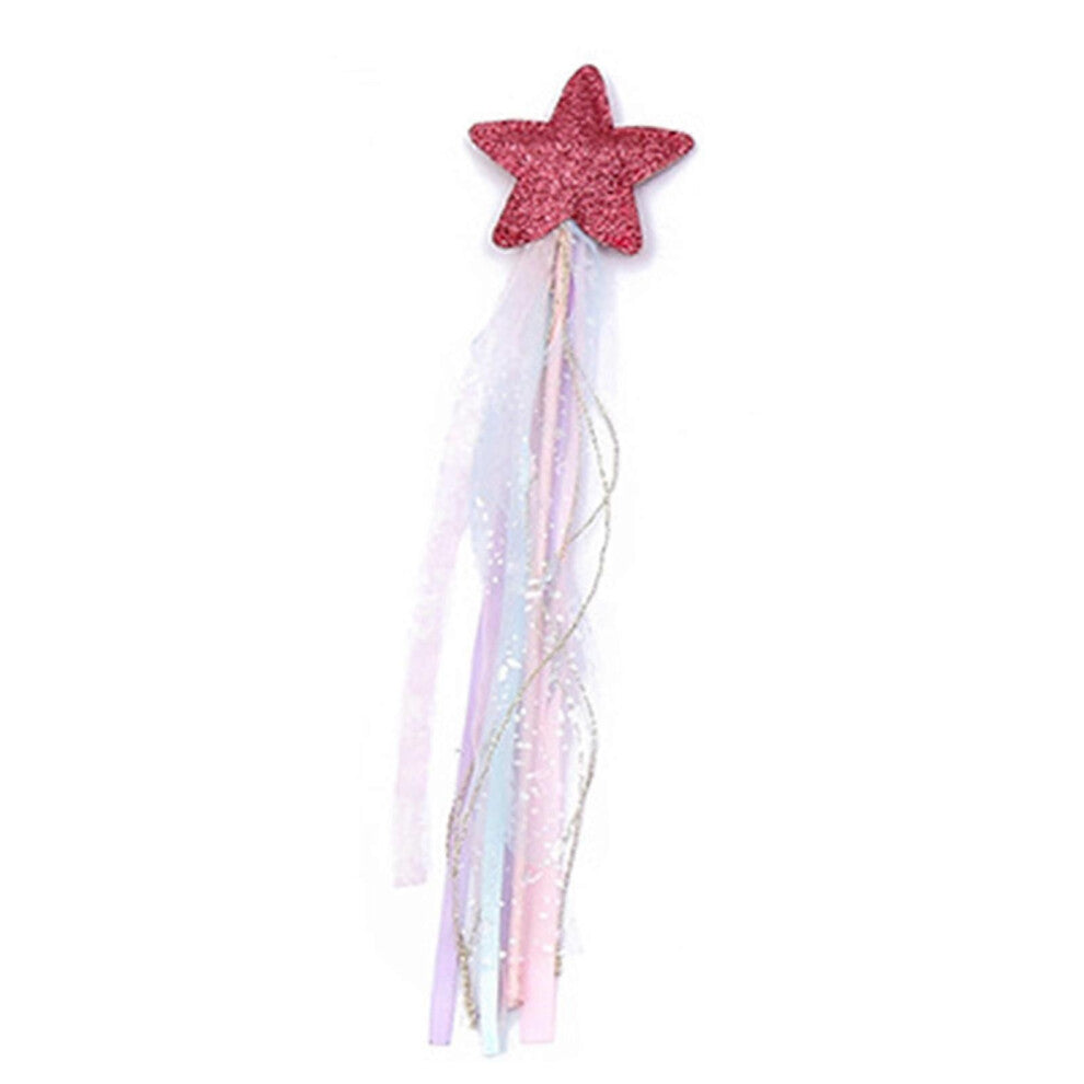 (Pentagram Fairy Wand) Jenter Unicorn pannebånd Feather-Wing Cos-play Fest kostyme Fairy Wand Baby Girls
