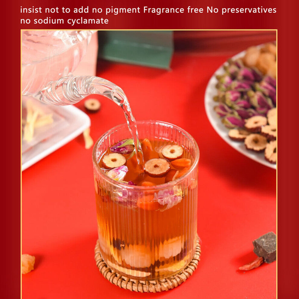 500g Herbal Ginger Tea with Jujube Longan & Rose for Healthy Living