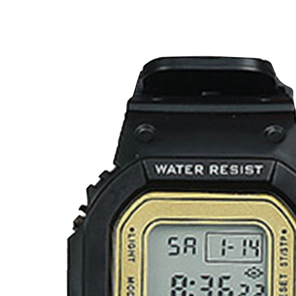 Waterproof Luminous LED Smartwatch for Boys & Girls – Black, Plastic