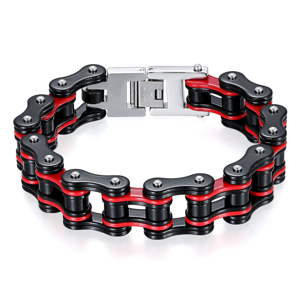 Jewellery Men's Biker Chain Bracelet Heavy High Gloss Stainless Steel 5 Models