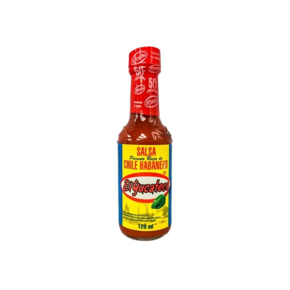 El Yucateco Salsa Picante de Chile Red Habanero Hot Sauce 120ml