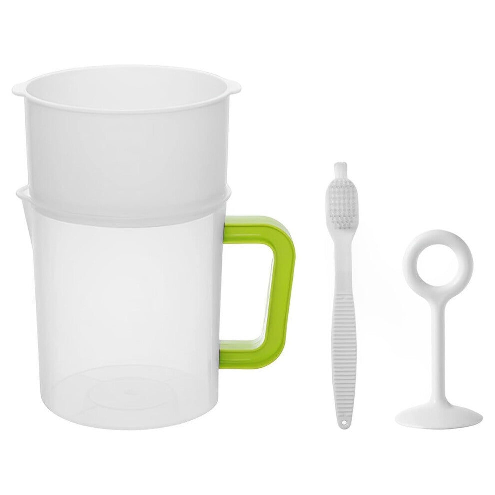 Nuss milk sieve, 1, 5lyogurt sieve maker with mixing limit, brush, ppmultiple use BPA soy milk-juice-tea filter Ref: 8651