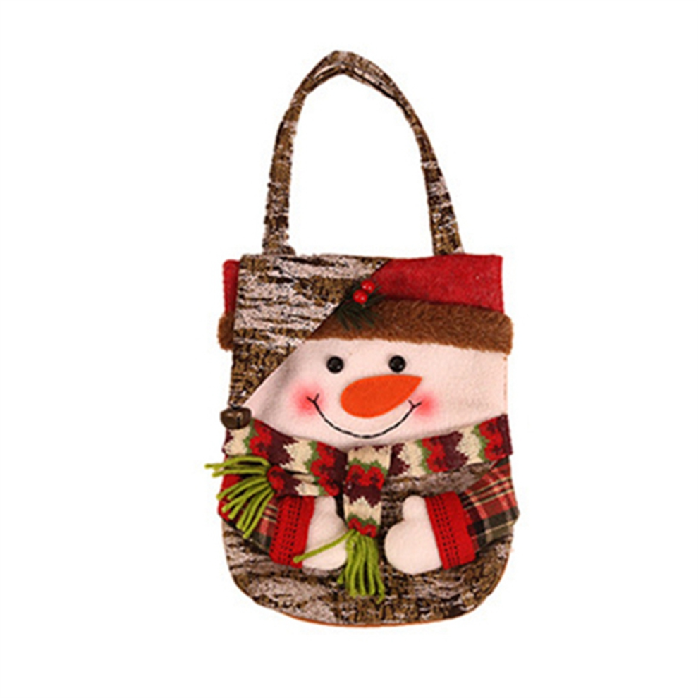Christmas Tote Bags Gift Bags- Supplies Candy Bag Decor-B