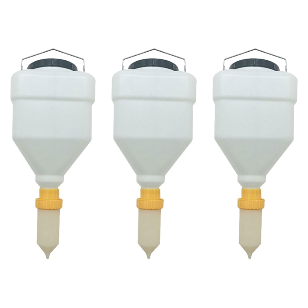 3PCS 3.5L Sauce Bottle Squeeze Hanging Dispenser Large