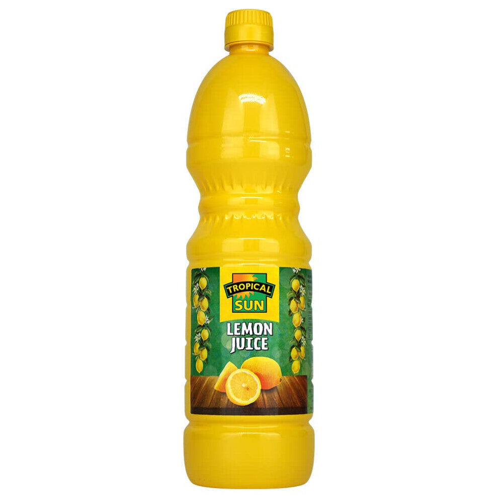Tropical Sun 100% Pure Lemon Juice, 1L (Pack of 1). Perfect for Tacos, Drinks, Sauces, Salad Dressings