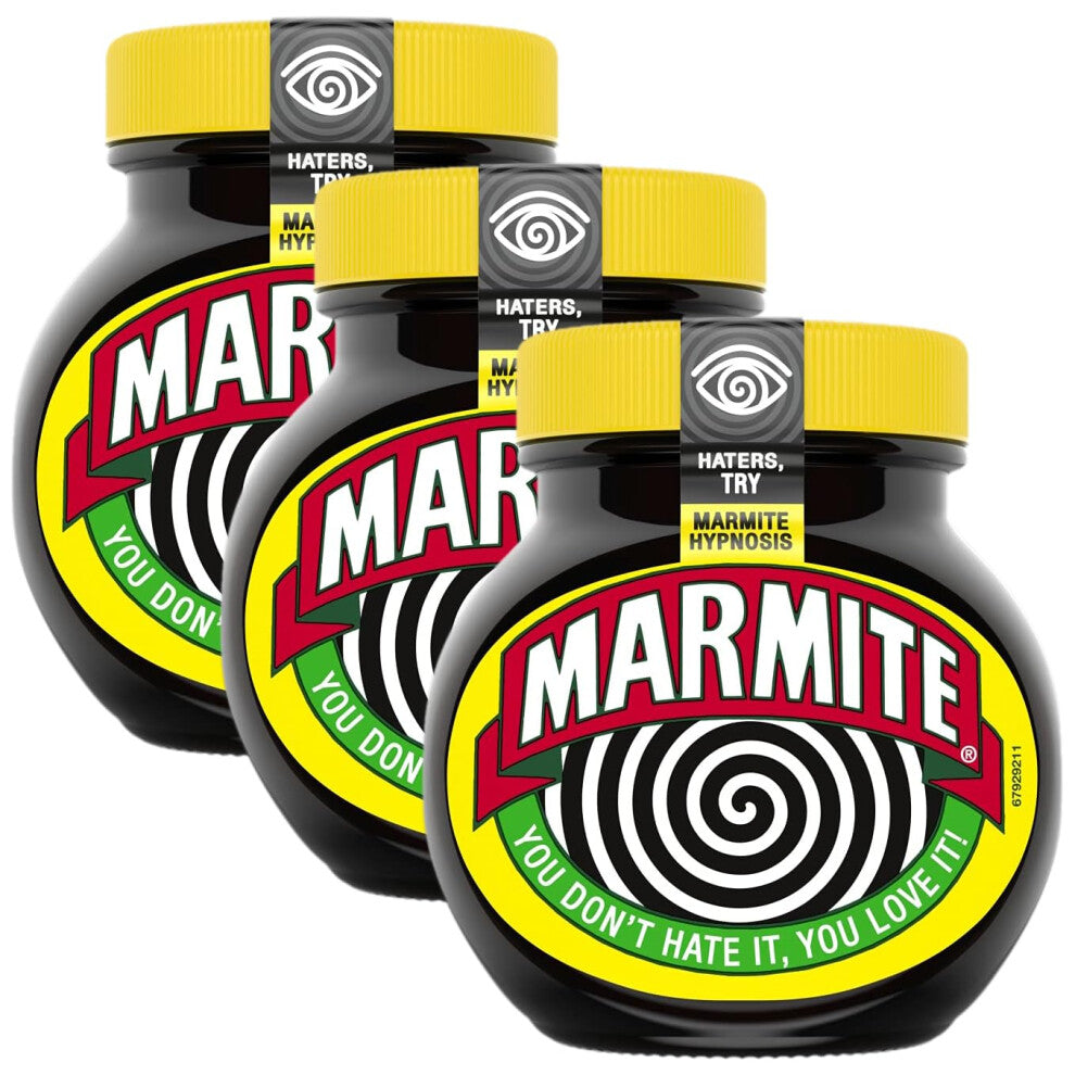 Marmite Spread Classic Yeast Extract made with sustainably grown ingredients rich in B vitamins 250 g (Pack of 3)