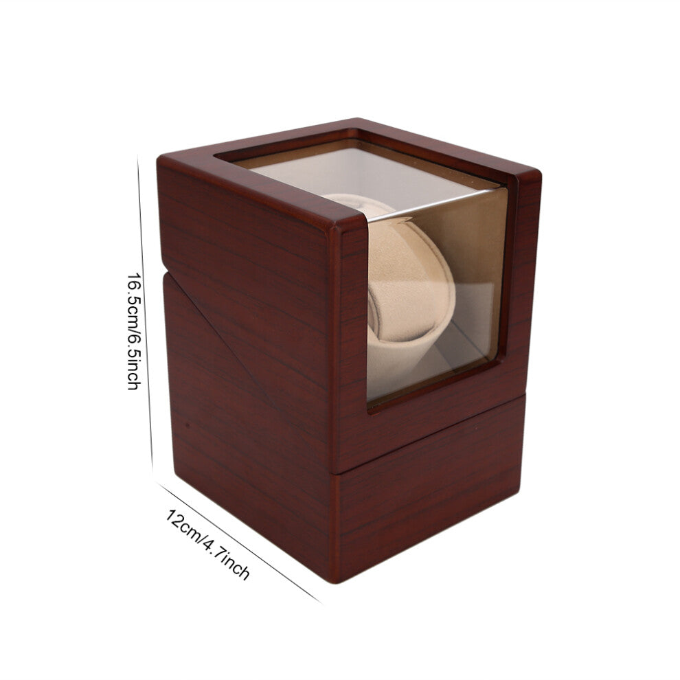 Silent Motor Watch Winder Box | MDF & Knitting Cloth, 12x12x16.5cm