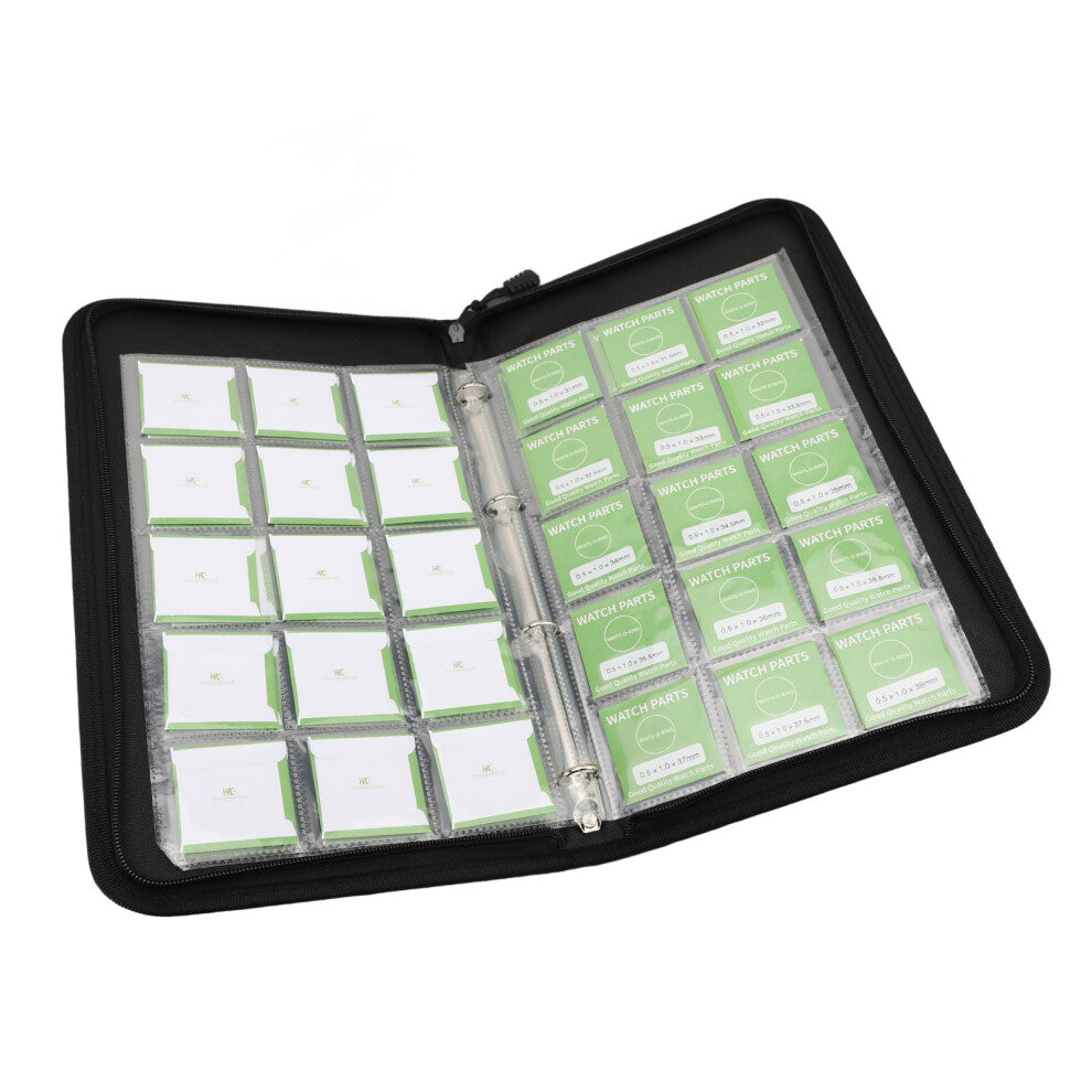 49pcs Watch Rubber Gasket Set 0.51.0mm White Back Cover Washers