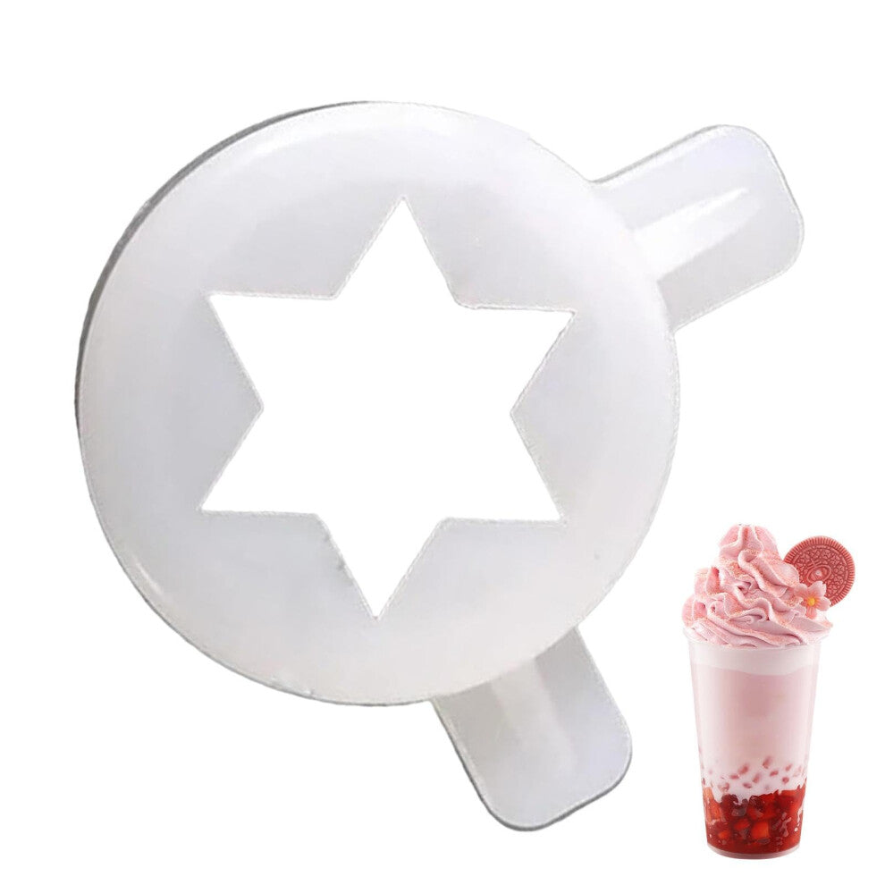 Hexagramm-Stern-Modelliermund Food-Grade Modeling Mouth Cap Ice Cream Machines Hexagram Easy Install Universal Fit