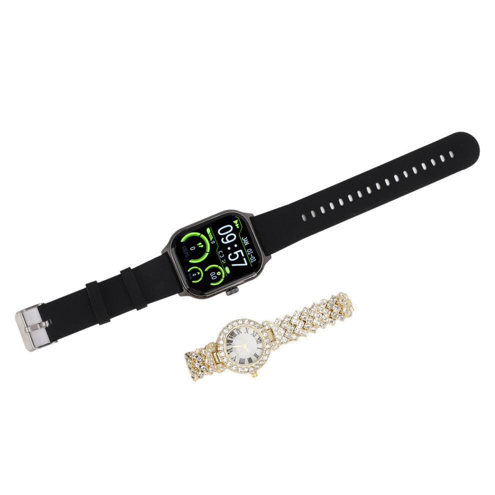 Smart Watch Set for Women 2.1 Inch Touch Screen Fitness Tracking & Sleep Monitoring