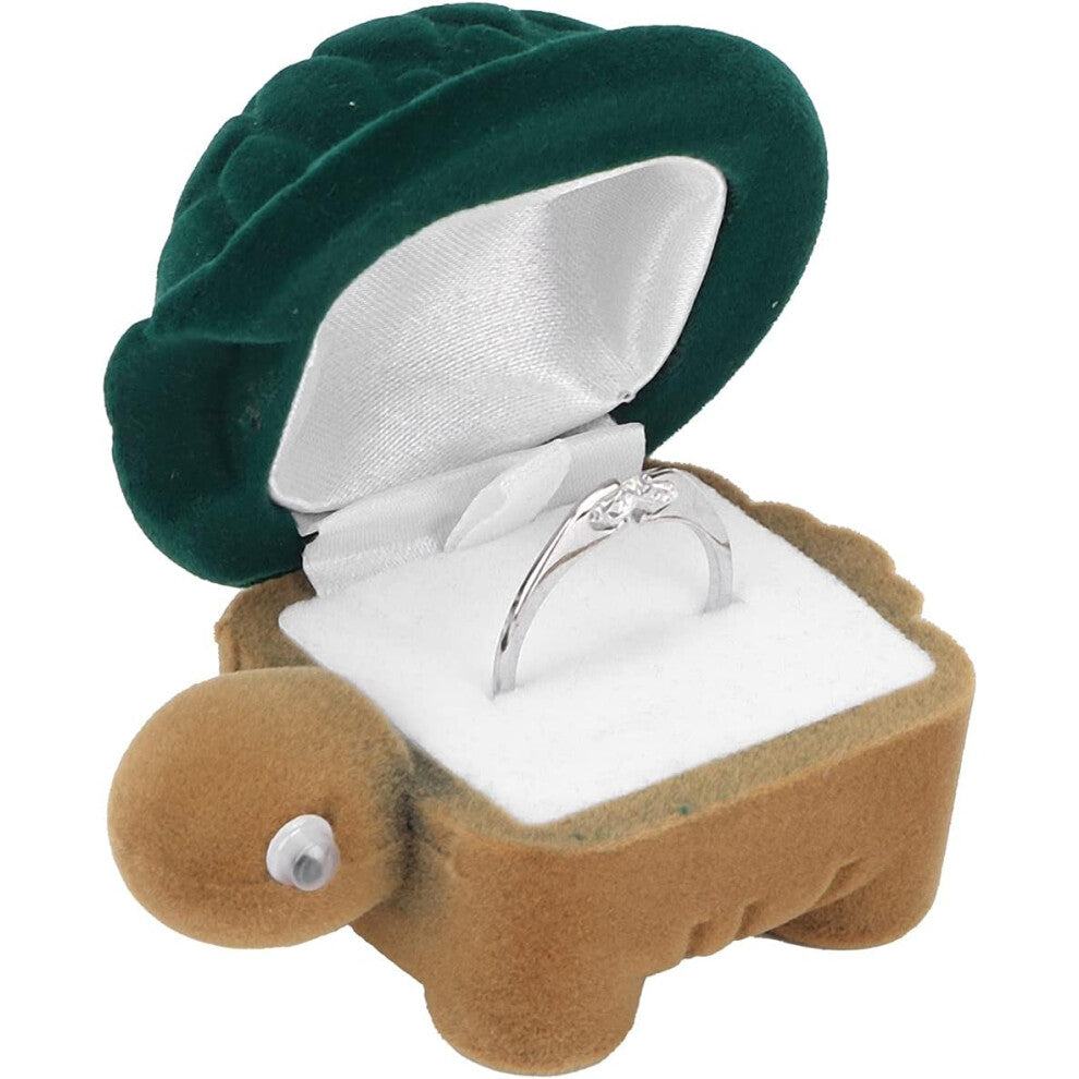 Turtle Ring Box Jewelry Protector Case Engagement Ring Storage Gift Box for Valentine's Day