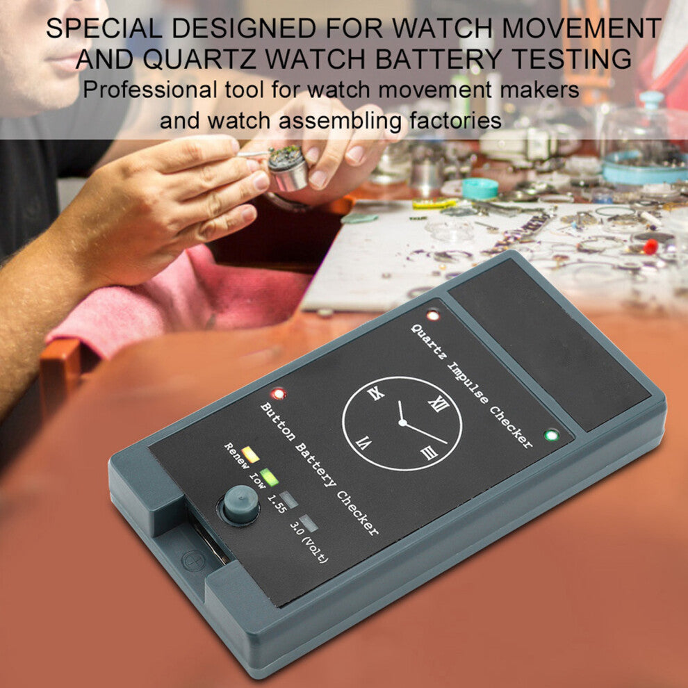 Battery & Movement Tester with Sound and Light for Quartz Watches