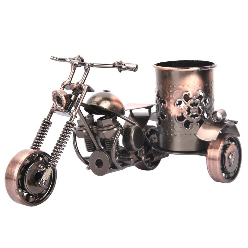 Retro Motorcycle Pen Stand - Perfect Office-Home Decor Accessory