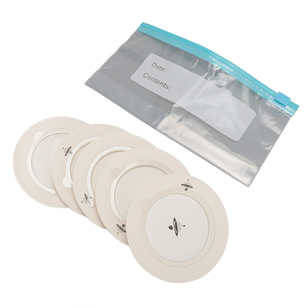 10pcs Reusable Pulp Coffee Filters with 93mm OD for Travel, Camping, Office