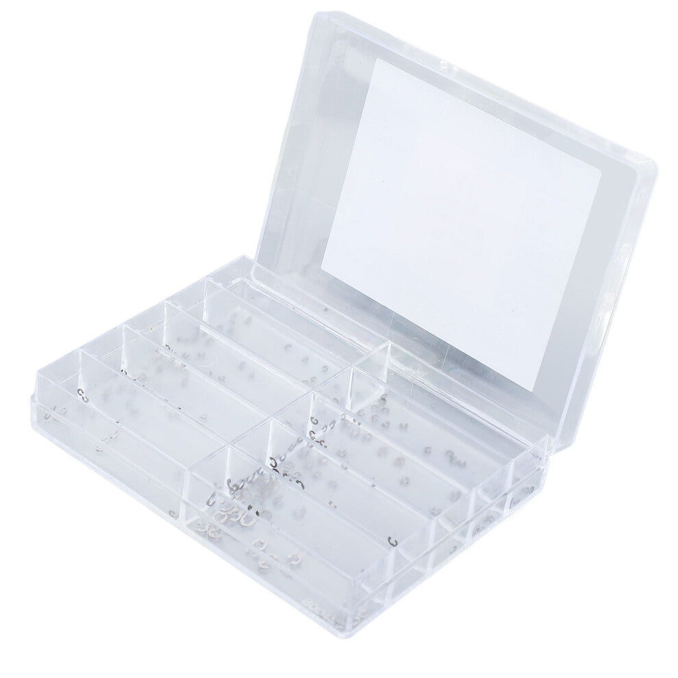 Metal Snap Rings for Watches 1.4x0.65 to 3.0x1.2mm 200pcs Essential Set