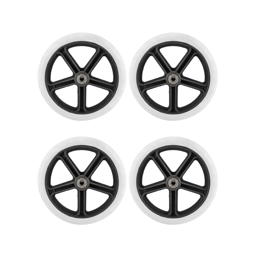 4PCS 200mm (8 Inch) Rubber Small Non Marking Wheelchair Wheel Accessor