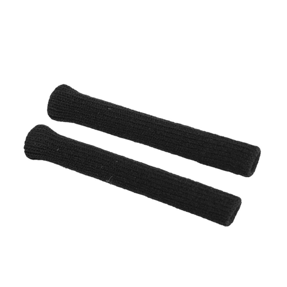 2 Pair Knitting Black Eyeglass Ear Cushions Slip-Resistant Tip Sleeves