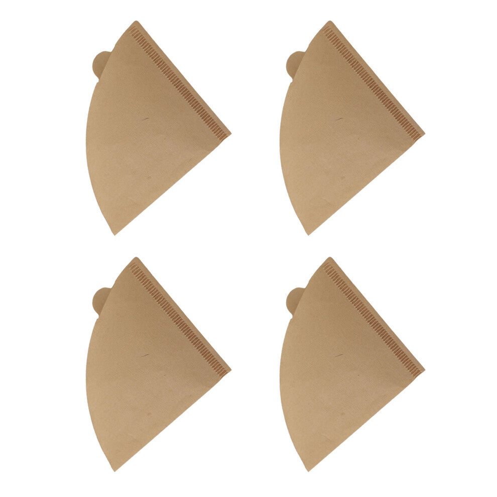100pcs Soft Wood Pulp Cone Coffee Filters for Drip Coffee Maker