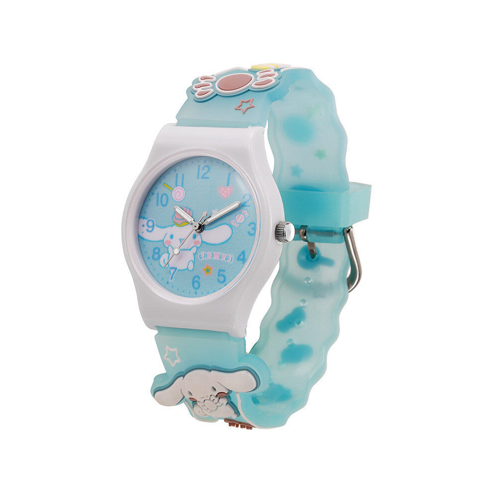 (Cinnamoroll) Cartoon Sanrio Character Printed Watches Melody Kuromi Wristwatch Gifts Kids