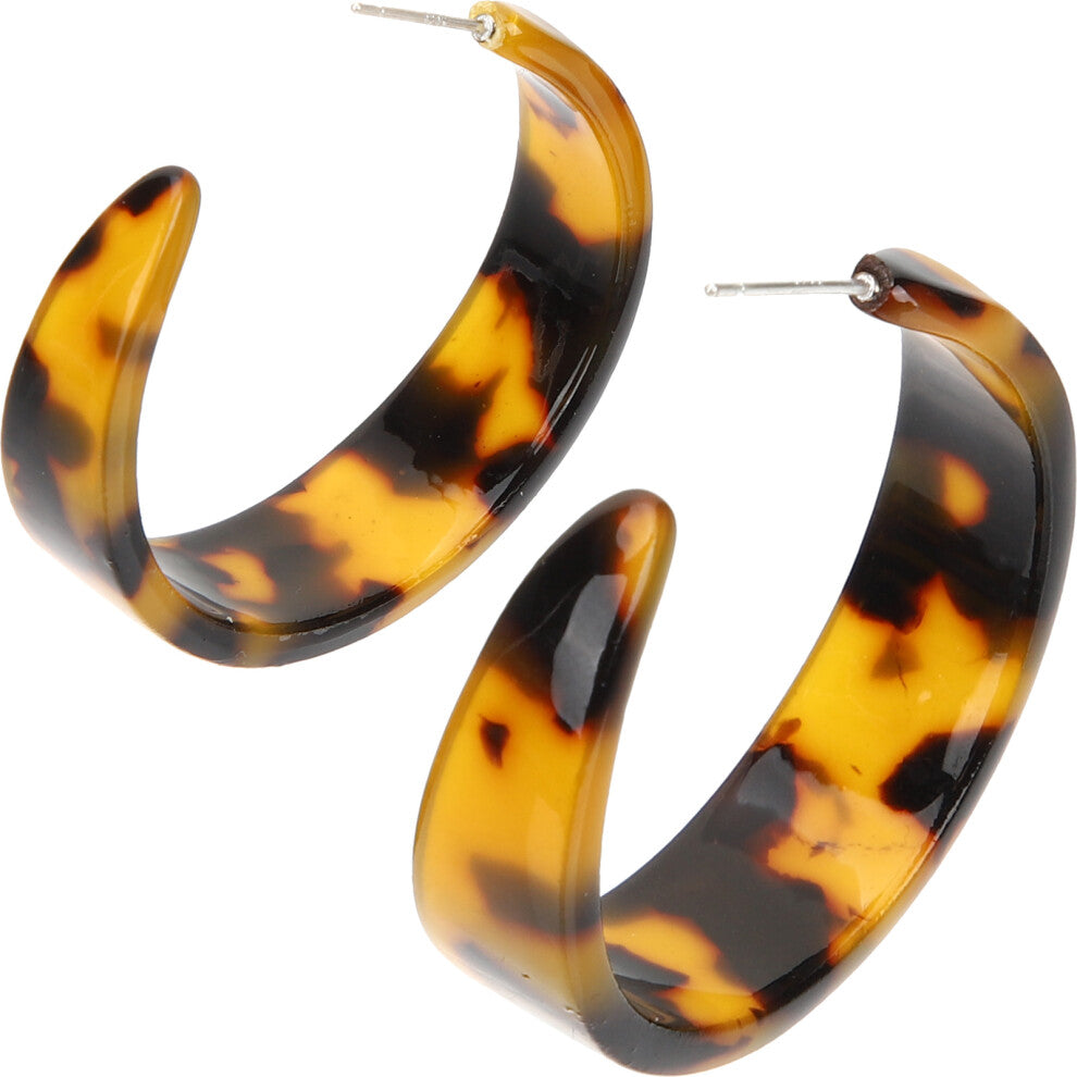 Tortoiseshell Earrings for Women Hoops Outfit
