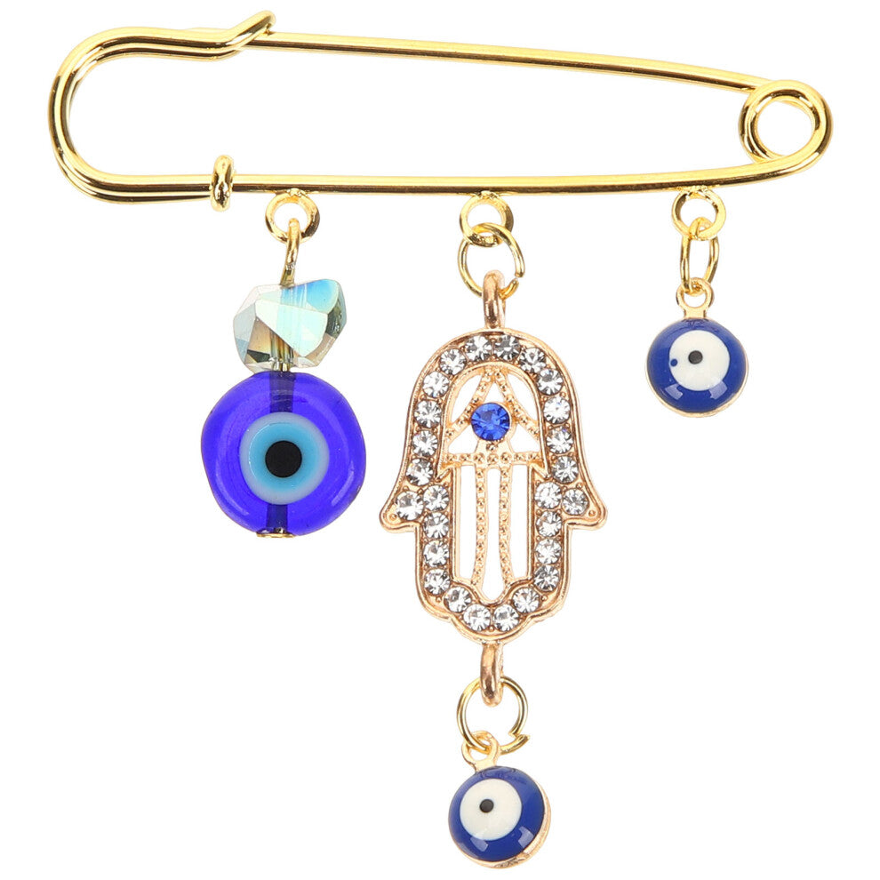 Scarf Lapel Pin Blue Evil Eye Novelty Shawl Pin Backpack