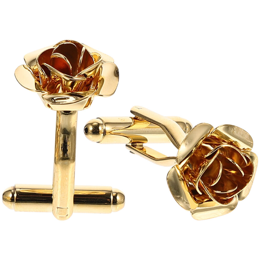 Rose Cufflinks Miss Man Suit Accessories for Men Business Shirts