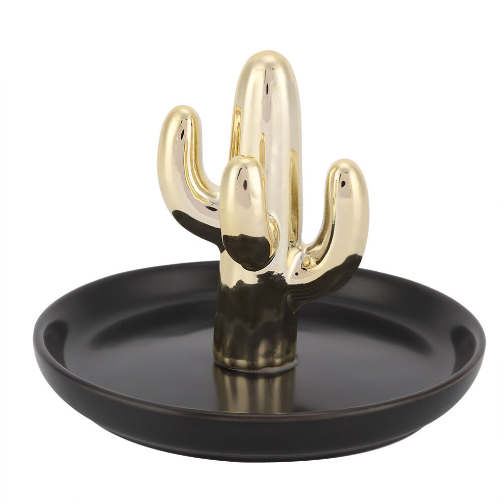 Ring Holder Dish for Jewelry Necklace Bracelet Holders Organizer Display Home Decor Black