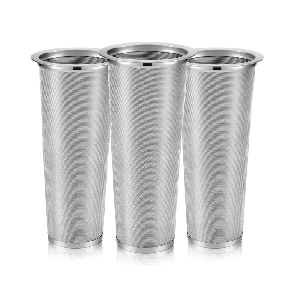 3PCS Cold Brew Coffee Filter Stainless Steel Tea I