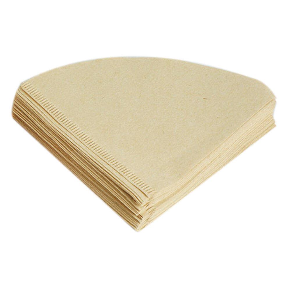 80PCS V Shape Coffee Filter Paper Cone 1-2Cup for