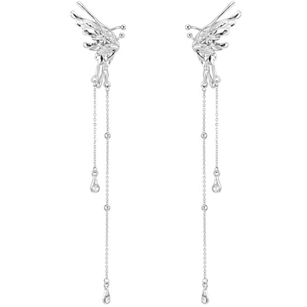 Butterfly Earrings Cuff Jewellery Miss Non Piercing Hook Butterflies