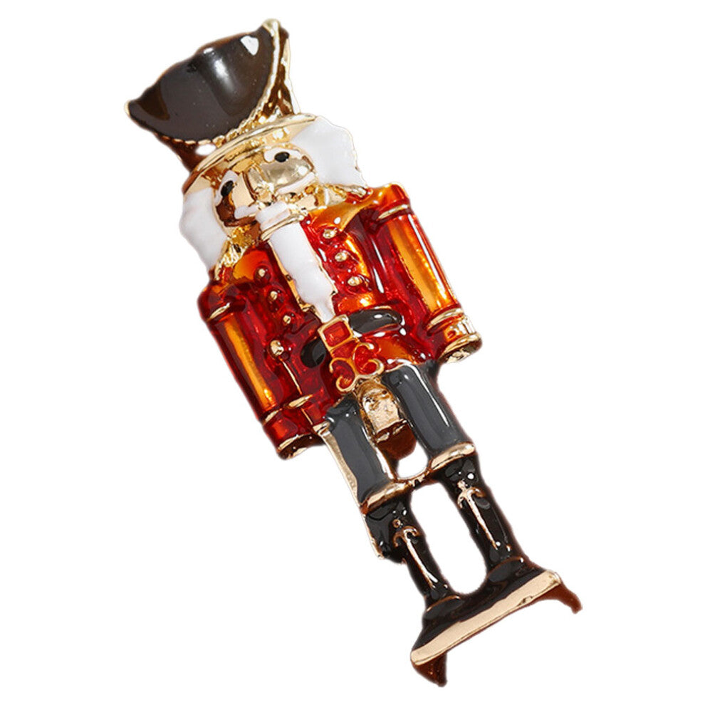 Nutcracker Brooch 6.00X2.10X2.00CM Zinc Alloy Man Child Suit