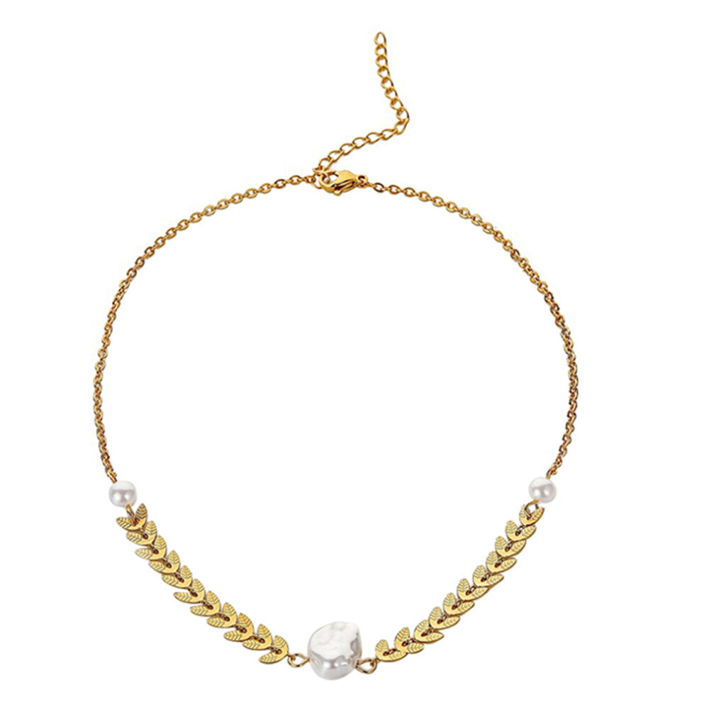 Fashion Pearl Choker Necklace Set for Women Beaded Jewellery