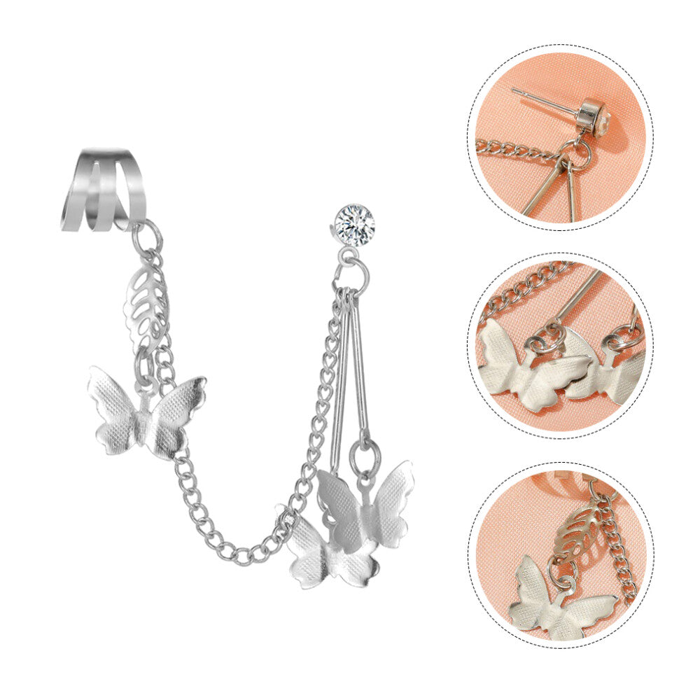 Concert Ear Plugs Butterfly Cuffs Trendy Earring Bride Miss