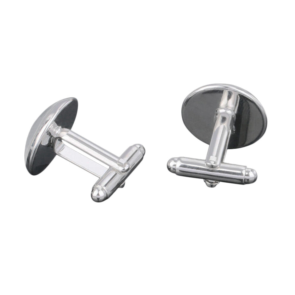 Collar Button Cuff-Link Glass Sleeve Cuff-Link