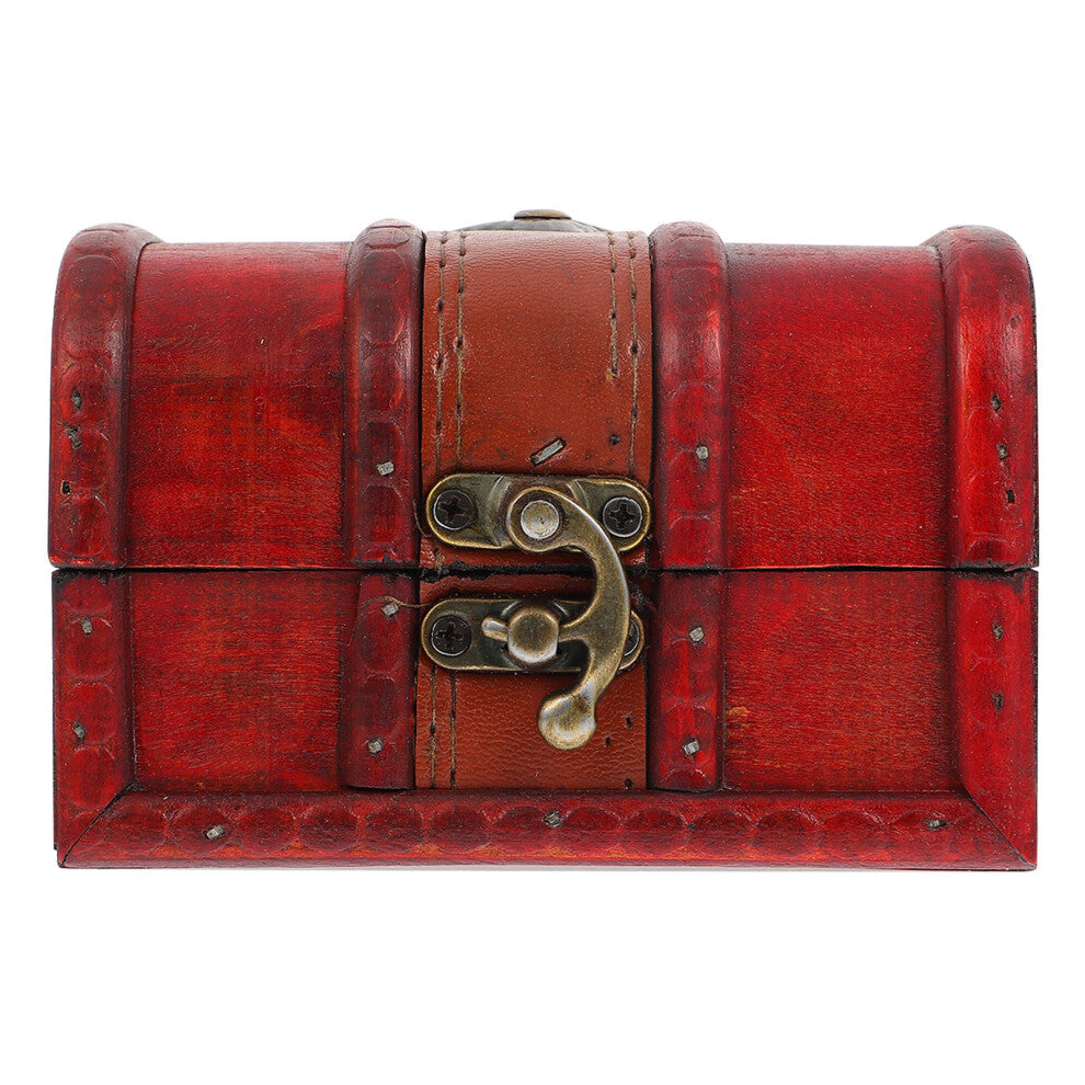 Desktop Organizer Wooden Trinket Case Decorative Jewelry Box