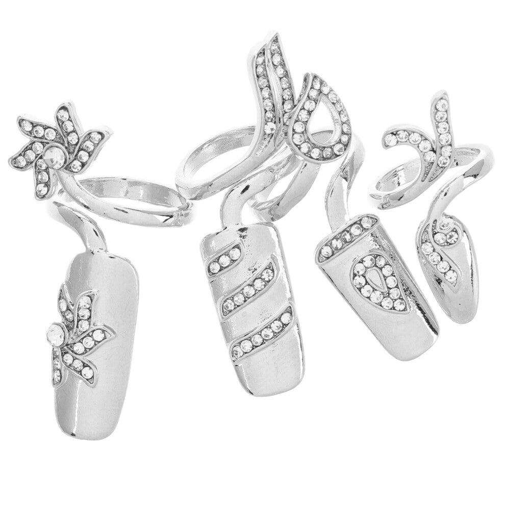Finger Nail Jewellery Ring Claw Nails Luxury Fingernail Rings Miss