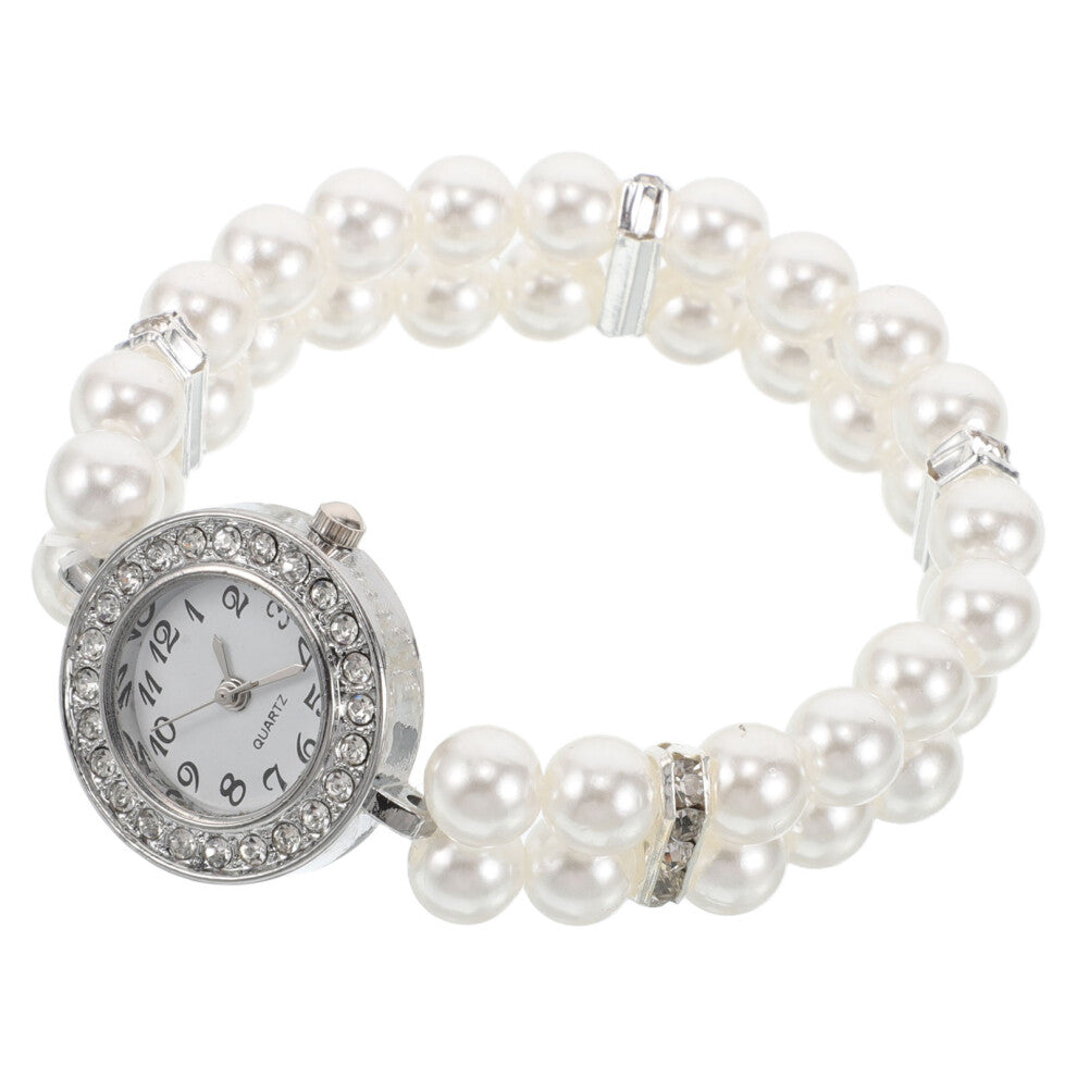 Stackable Pearl Bracelets for Women Elegant Watches Bangle