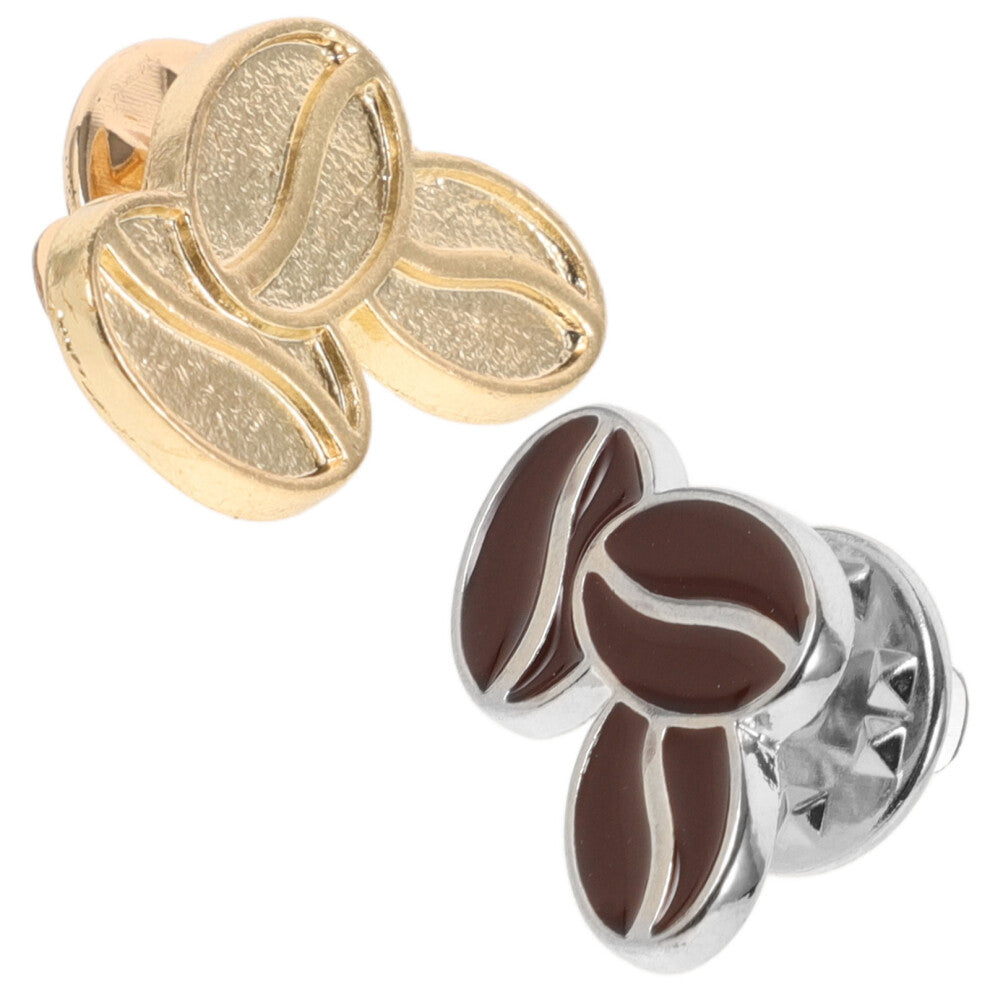 2 Pcs Coffee Bean Brooch Baby Travel Clothing Cardigan Clips