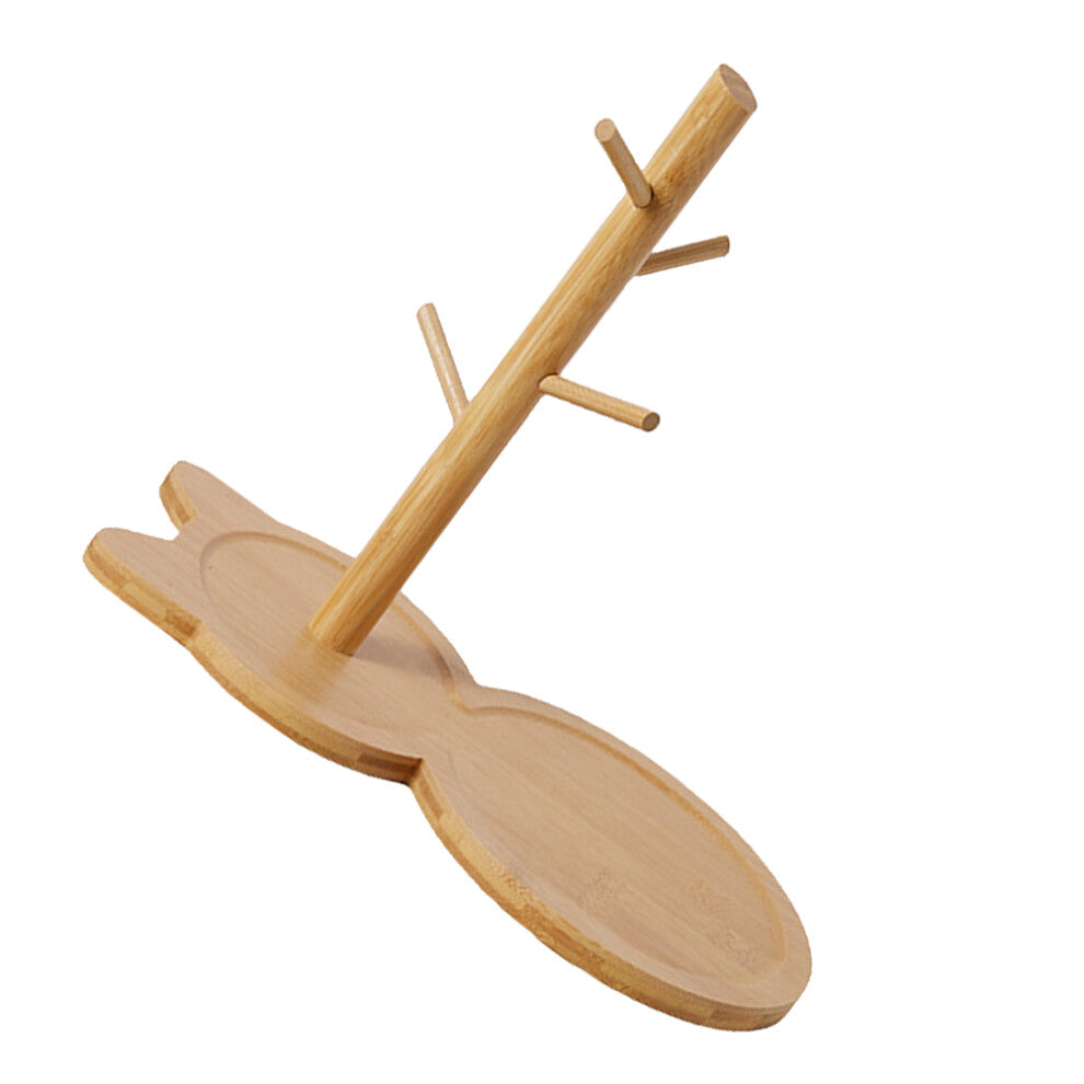 1set Tabletop Jewelry Holder In Light Brown For Small Items