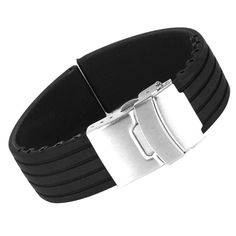 24 Mm Waterproof Man Watches for Men Sillicon Band