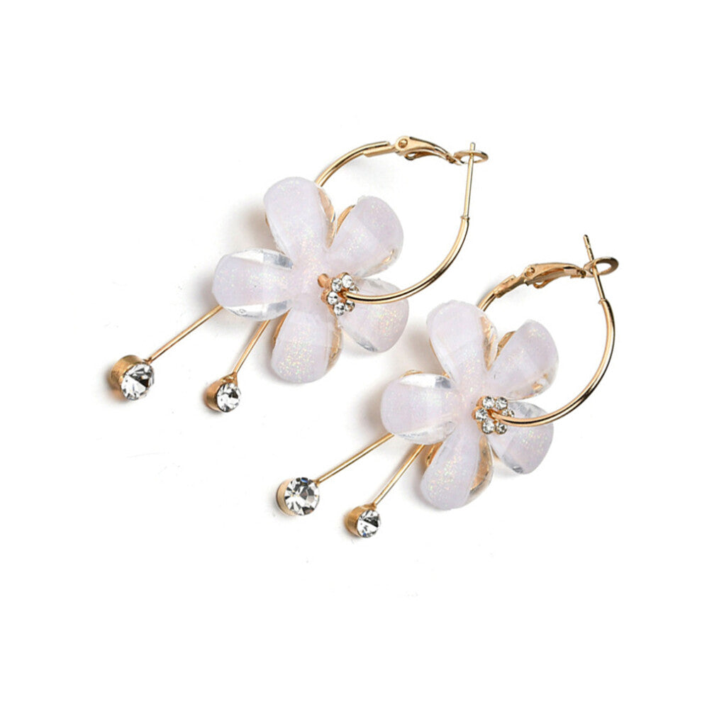 Petal Drop Earrings Stud Earrings Statement Earrings Layered Earrings