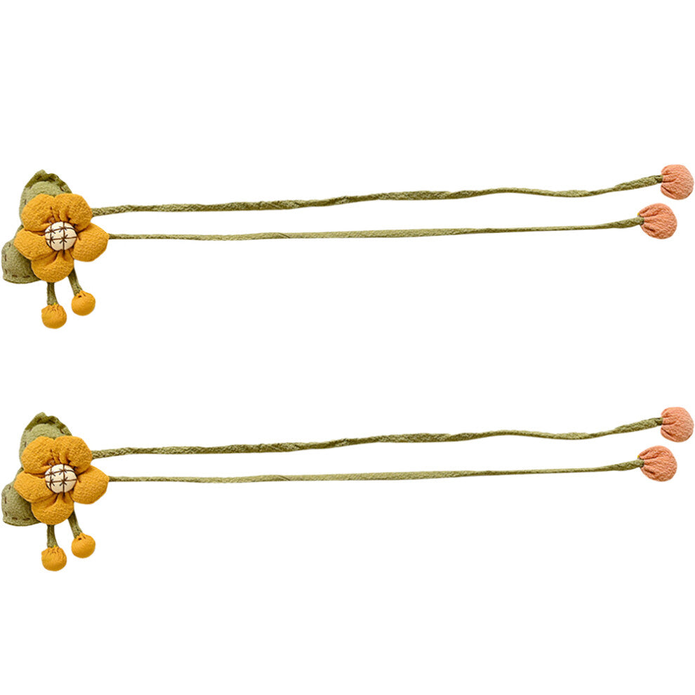 2pcs Flower Curtain Tie Curtain Clip Outdoor Fabric