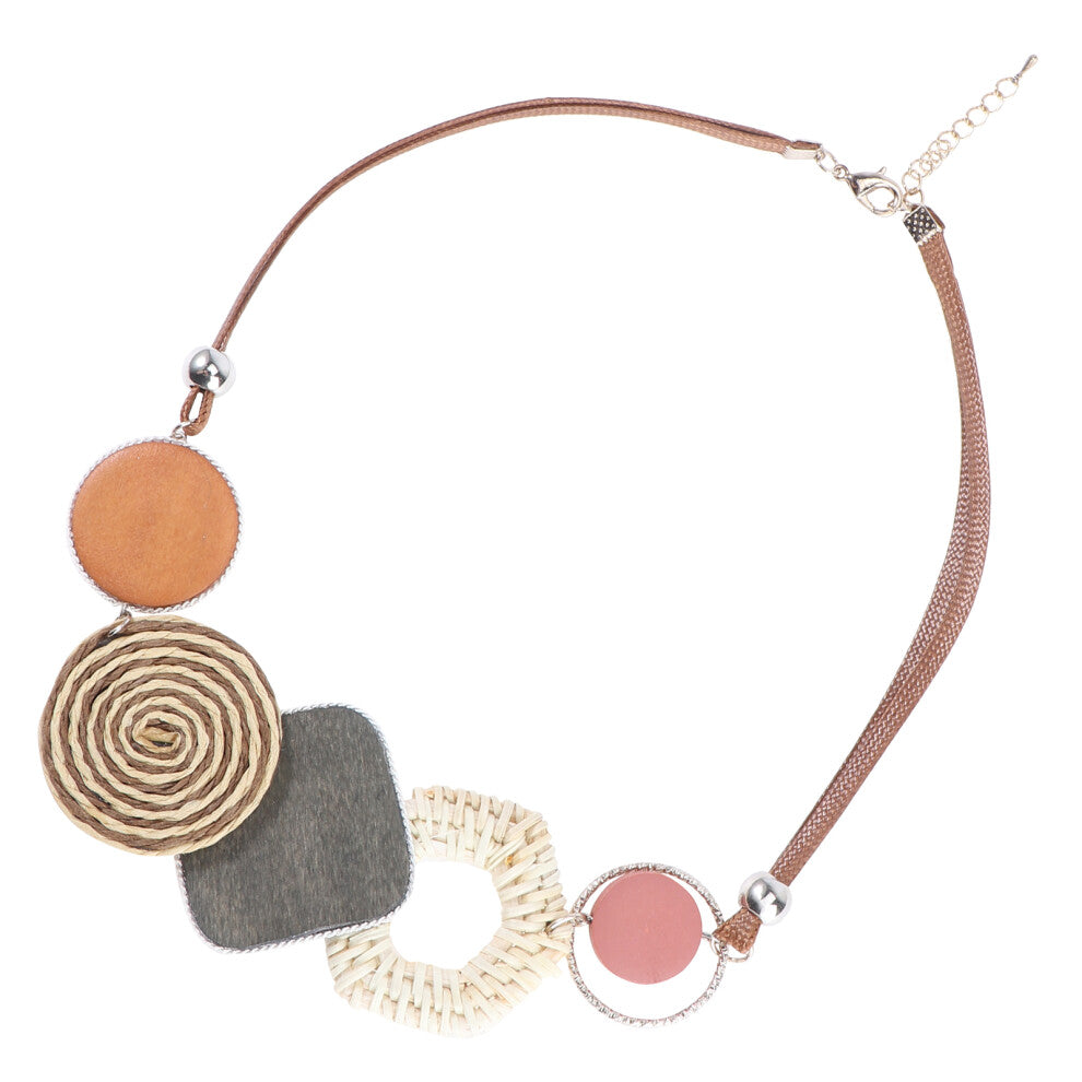 Bamboo Necklace Miss Woman Creative Collarbone Chain Geometry Shaped