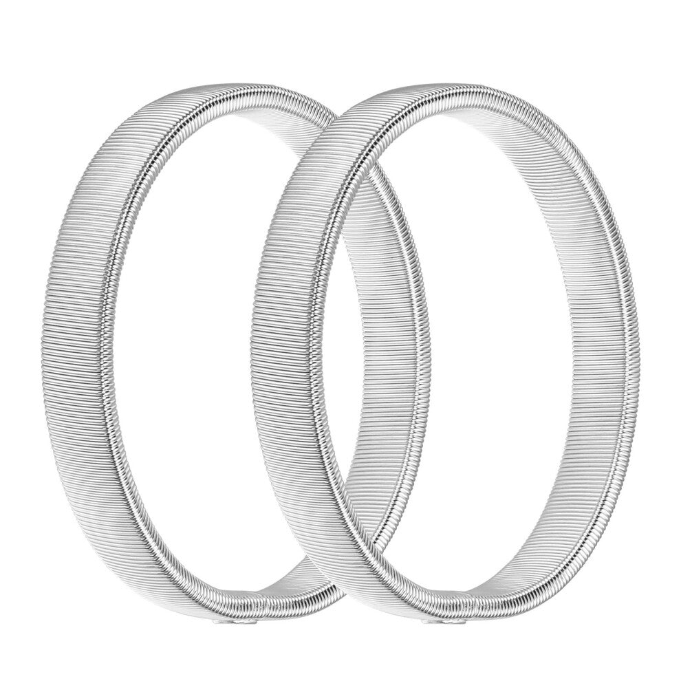 2pcs Arm Cuff Metal Elastic Sleeve Garter Elastic Sleeve Holders