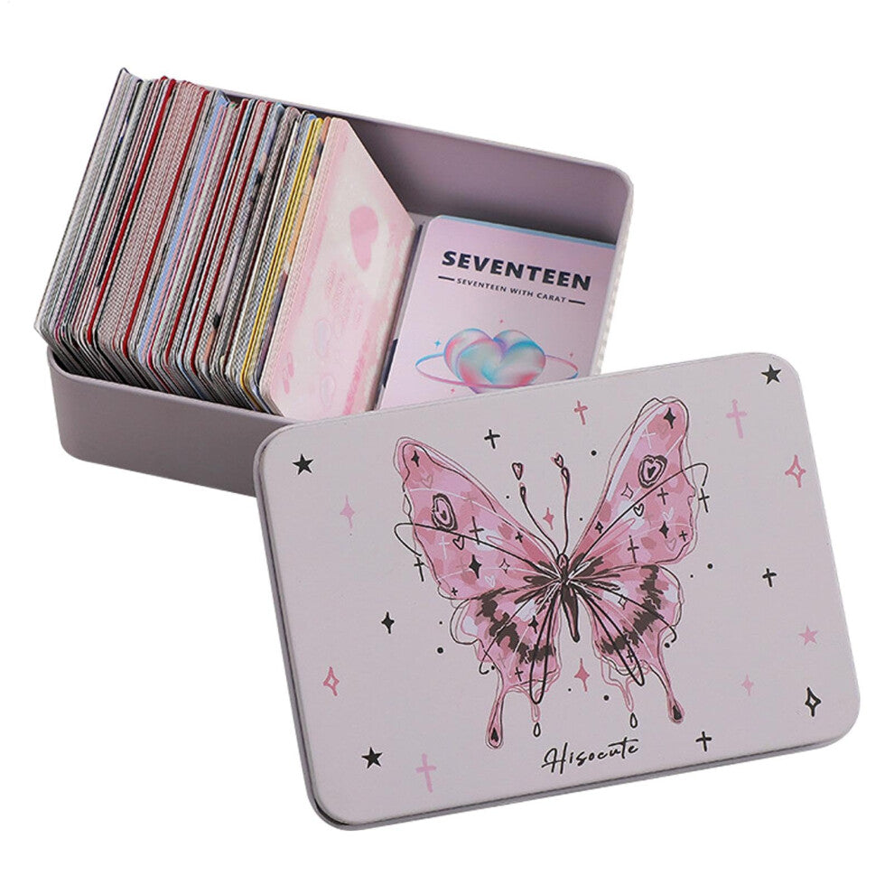 Jewelry Box With Lid, Metal Cartoon Jewelry Container For Earrings - Desk Earring Holder, Cream Craft Storage Box