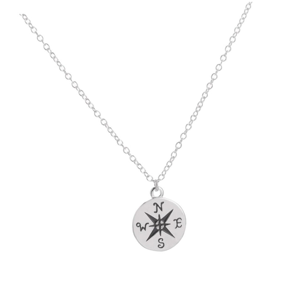 Compact Compass Necklace For Women Collarbone Chain Fashion Accessory Birthday Gift Idea