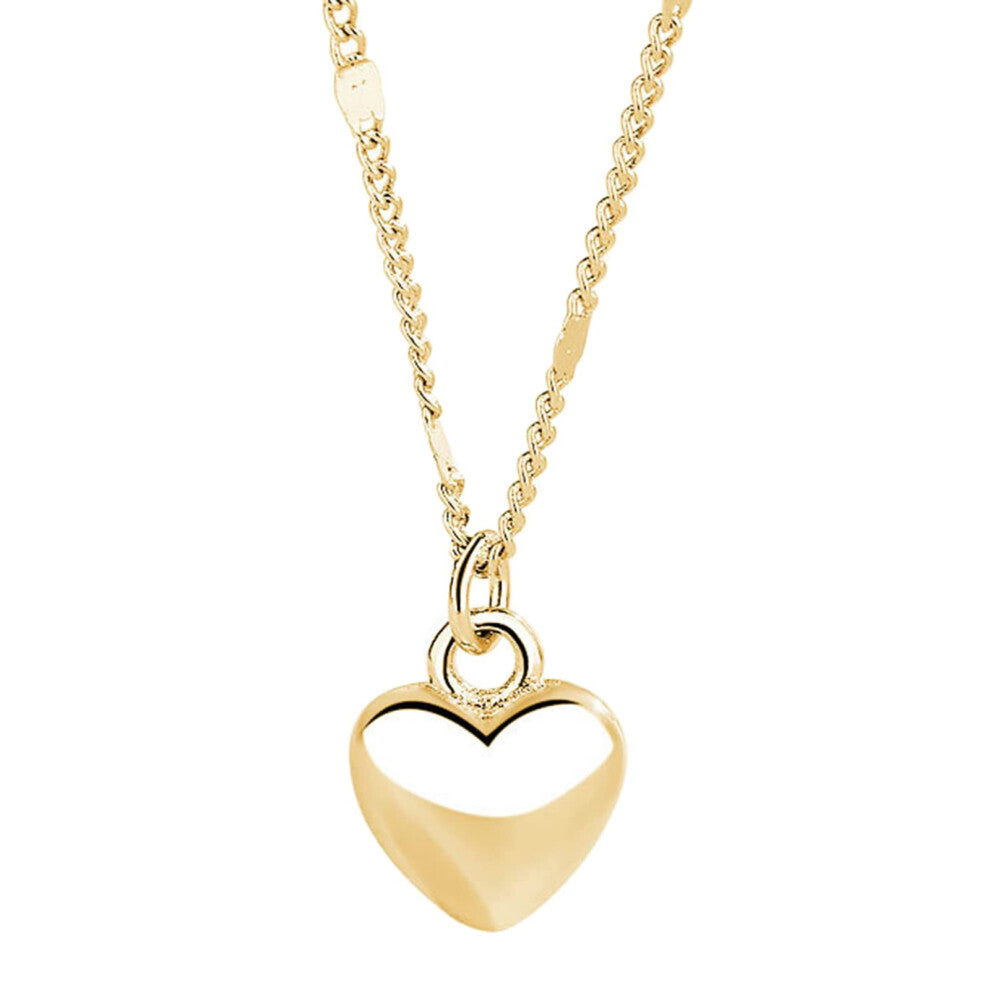 Halskette Heart Pendant Alloy Fashion Jewelry, Simple Pendant, Collarbone Chain, Womens Gold-Tone Necklace