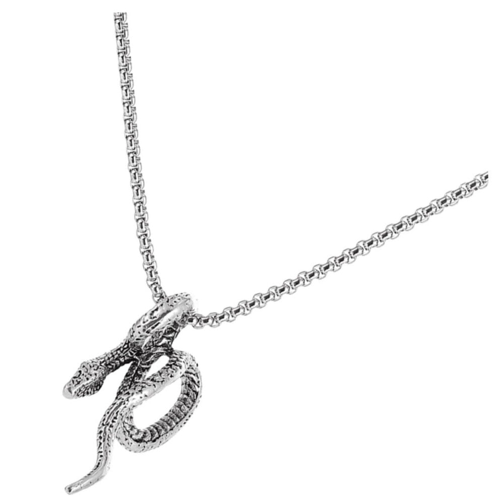Snake Chain Necklace For Women Pendant Collarbone Chain Trendy Punk Style Neck Jewelry